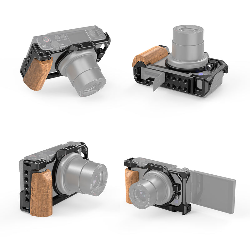 Smallrig 2937 Cage with Wooden Handgrip for Sony ZV1