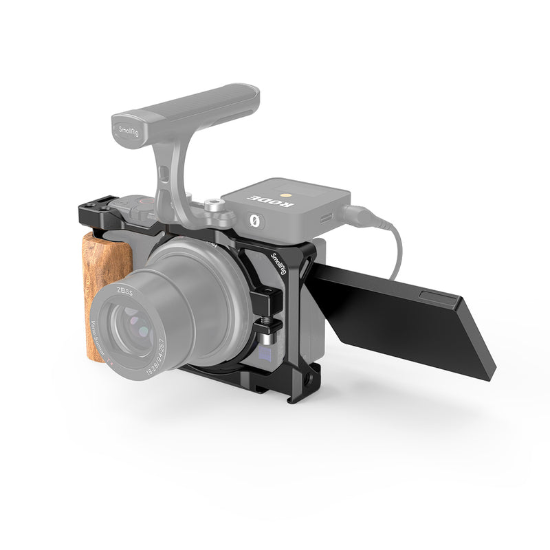 Smallrig 2937 Cage with Wooden Handgrip for Sony ZV1