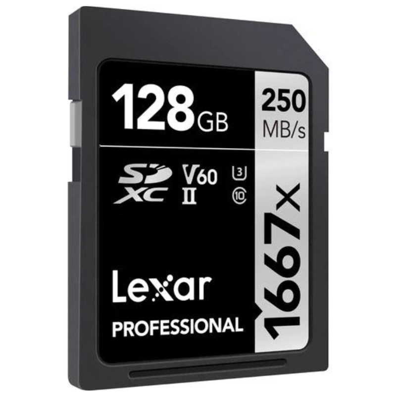 LEXAR PRO 1667X SDXC UHS-II U3 (V60) R250/W120 (128GB)