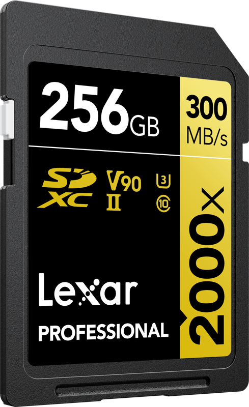 LEXAR Pro 2000X SDHC/SDXC UHS-II U3(V90) R300/W260 256GB
