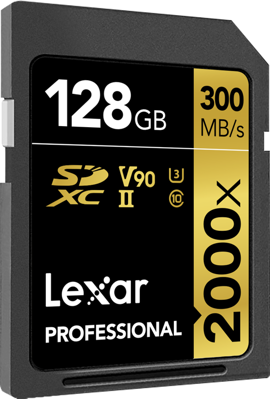 LEXAR PRO 2000X SDHC/SDXC UHS-II U3 (V90) (128GB)
