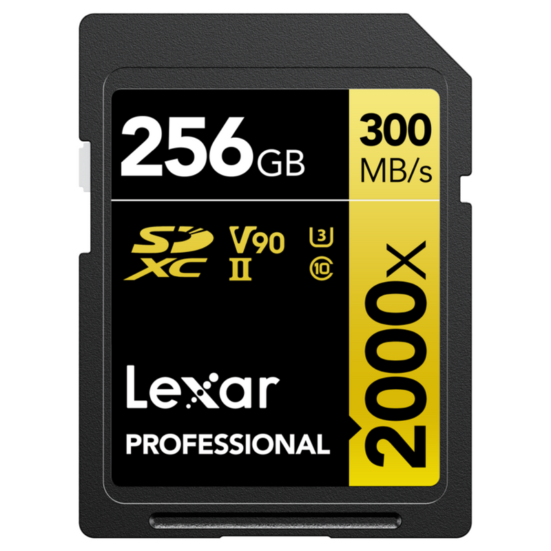 LEXAR Pro 2000X SDHC/SDXC UHS-II U3(V90) R300/W260 256GB