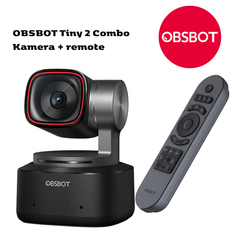 OBSBOT Tiny 2 Combo. Kamera + Remote