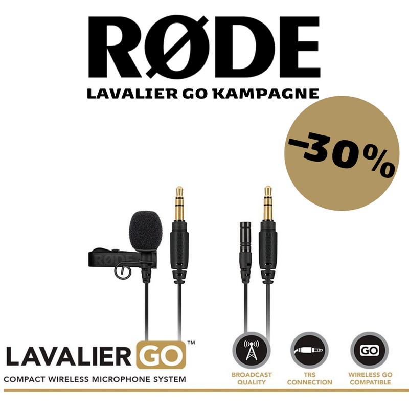 Røde Lavalier GO, sort