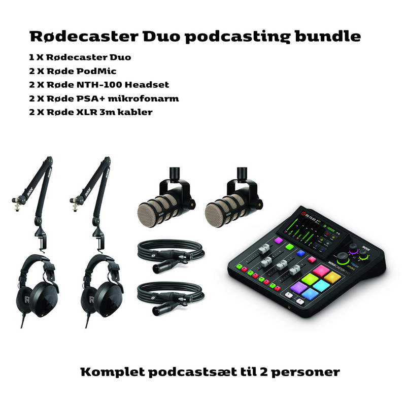 Rødecaster Duo podcasting bundle