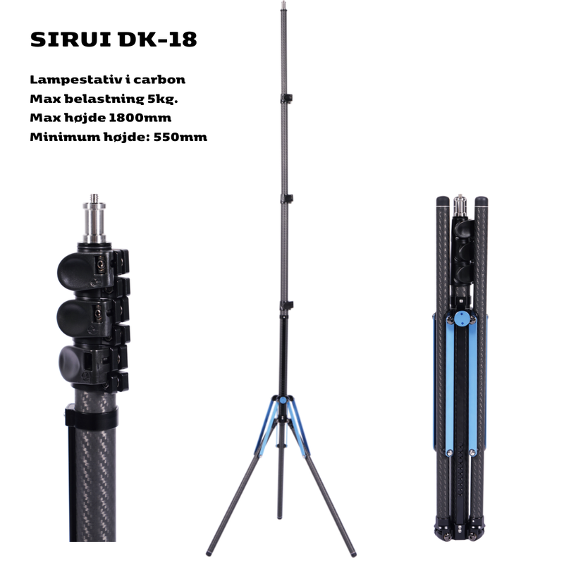 SIRUI DK-18 CARBON FIBER LYSSTATIV