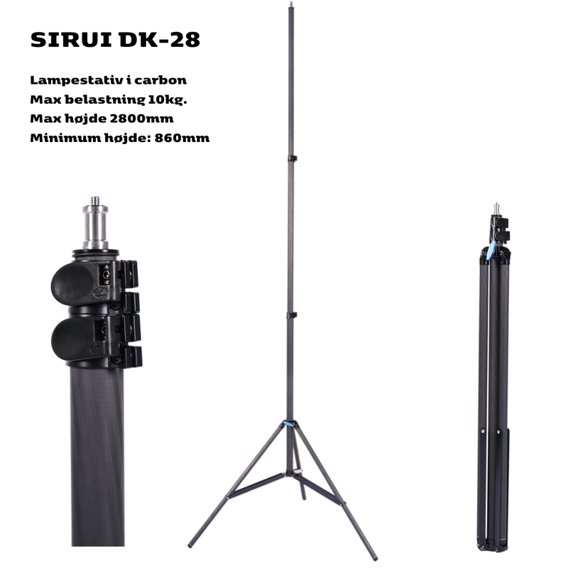 SIRUI DK-28 CARBON FIBER LYSSTATIV